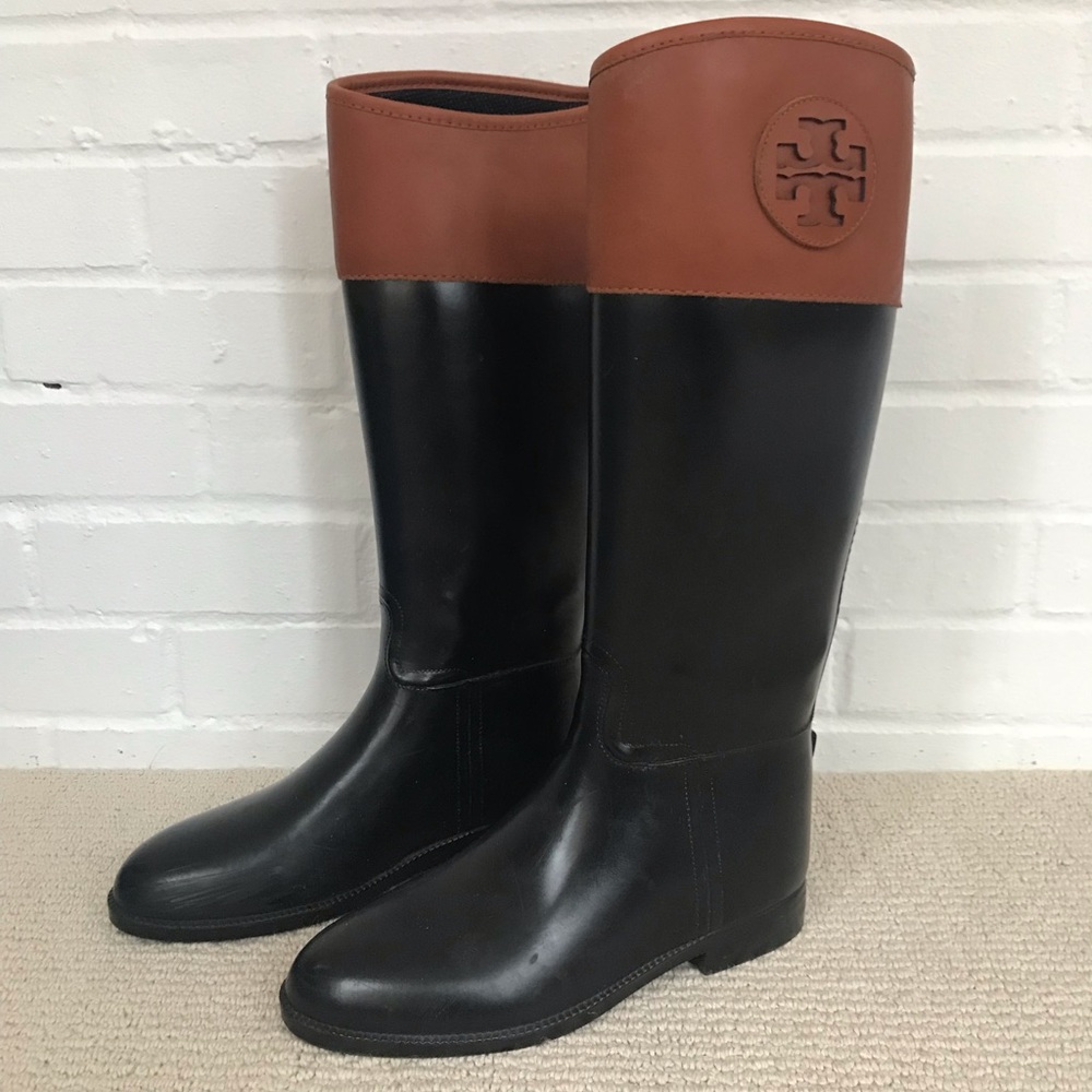 Tory Burch Diana Riding Rain Boots